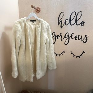 For Love & Lemons 🍋 White Fur Coat